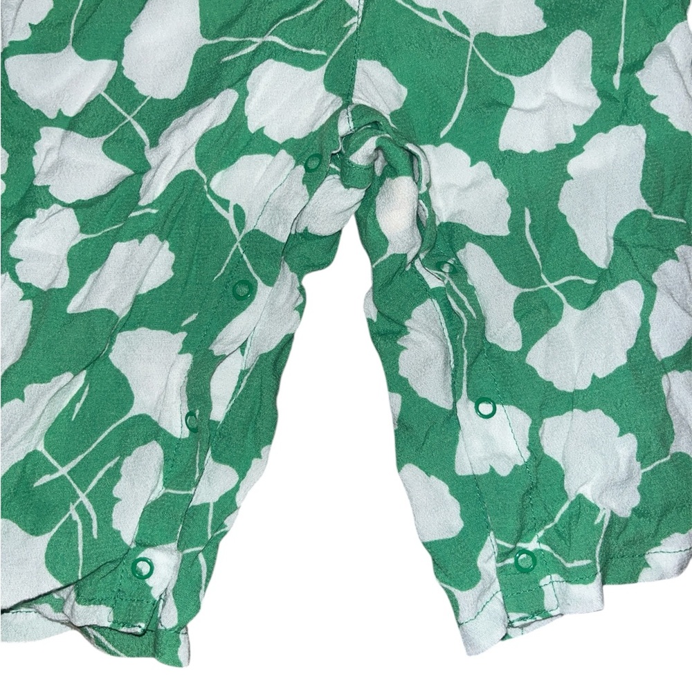 Diane Von Furstenberg Kids jumpsuit Ginkgo Green Leaf 2T - Picture 5 of 7